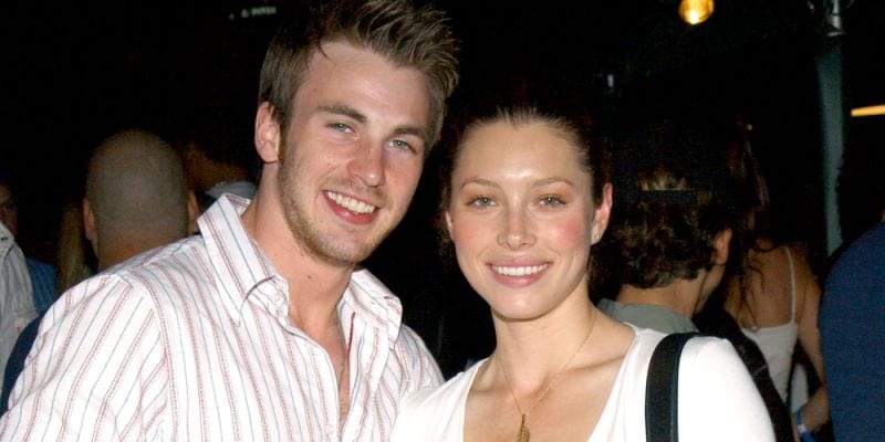 Jessica Biel and Chris Evans